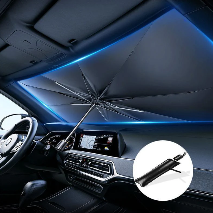 HeatGuard™ – Slimme Zonwering Voor in de Auto