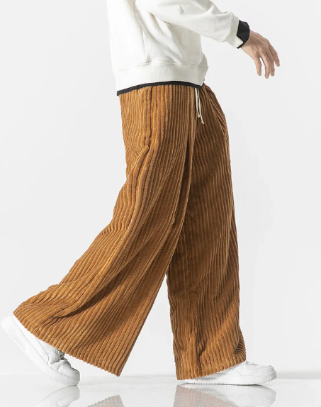 VelvaCord - Wide-Leg Broek