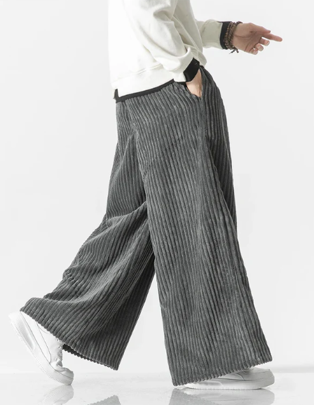 VelvaCord - Wide-Leg Broek
