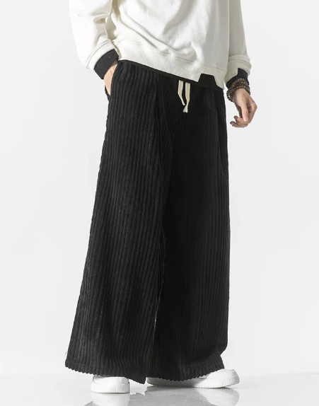 VelvaCord - Wide-Leg Broek