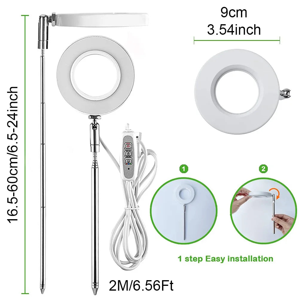 LuminaGrow™ - LED Ring Groeilichten