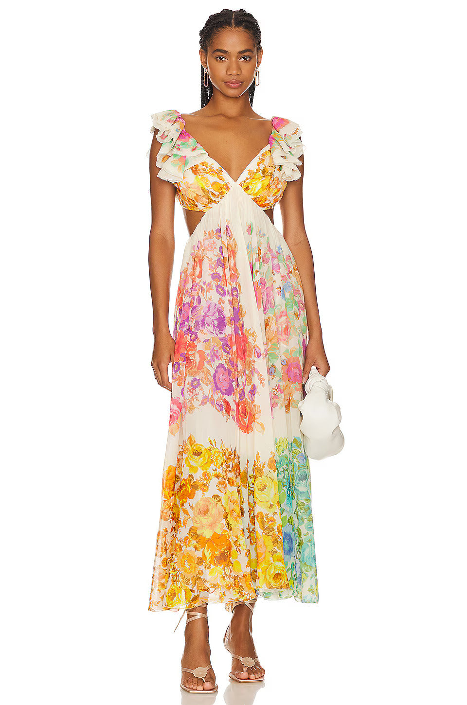 Mia - Bloemen Kraag Jurk