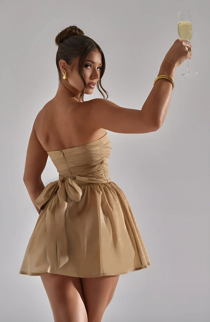 Selina™ Glamour Strapless Jurk