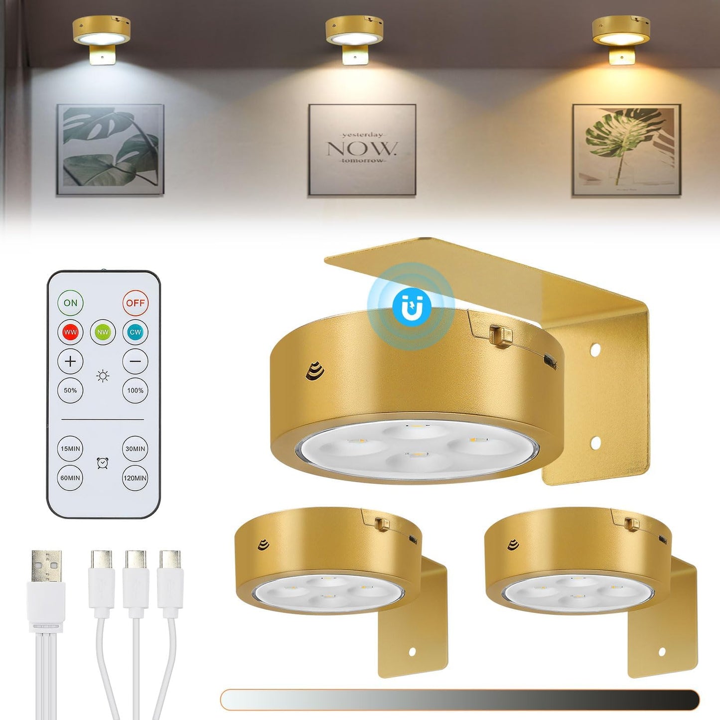 LumiFrame™ – Draadloze Verlichting voor Jouw Wanddecoratie