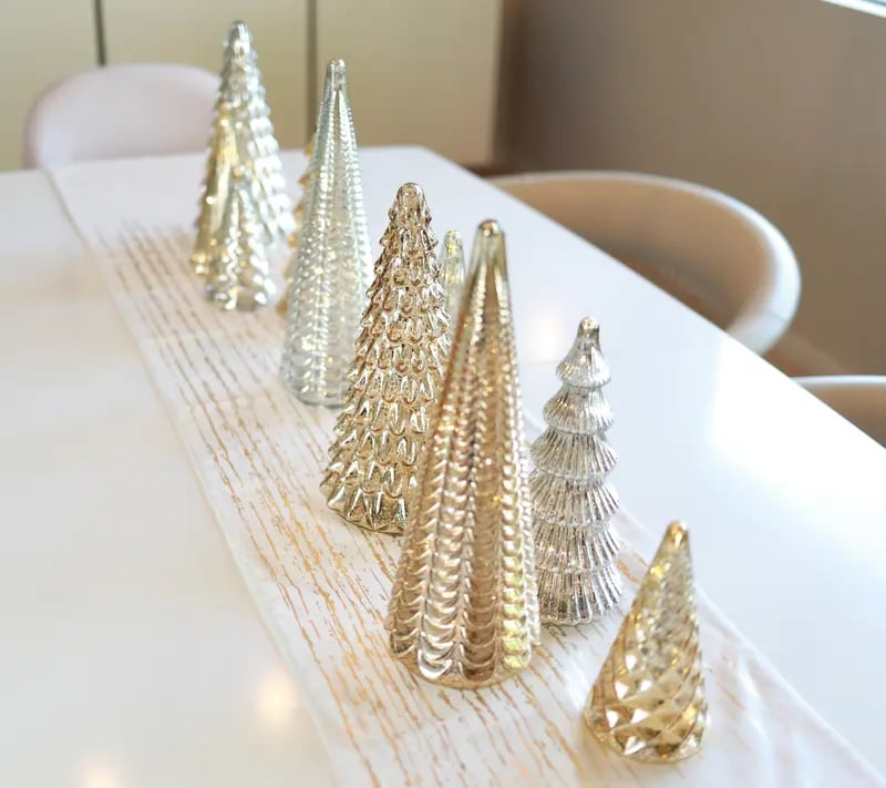 Elysora™ Kristallen Kerstbomen Set – Breng Magie in je Interieur