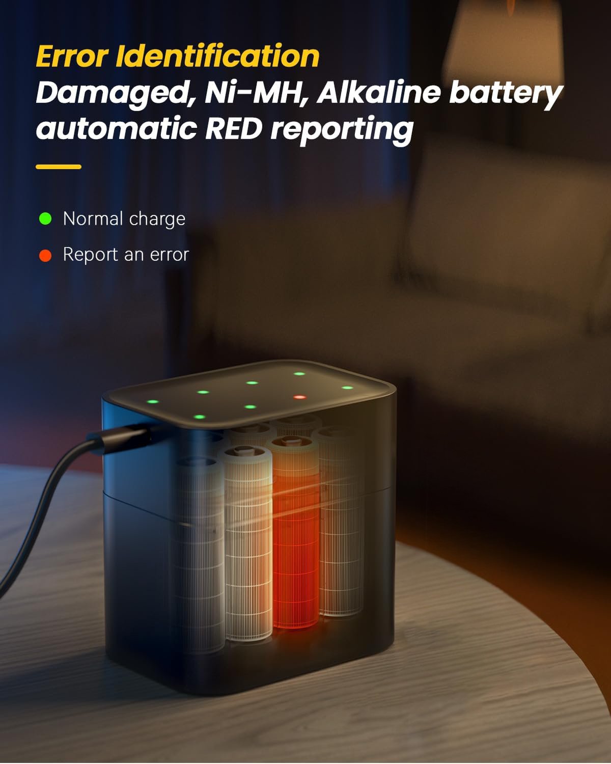 VoltMate™ – Slimme Oplaadcase voor Lithium AA/AAA Batterijen
