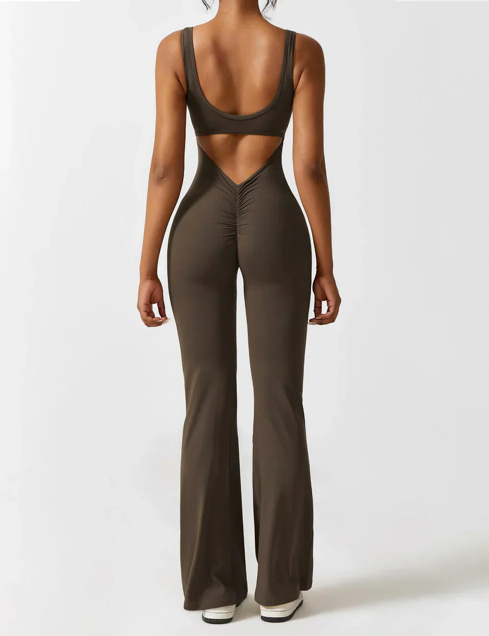 VedaFit™ – Jumpsuit met Flared Fit & Sculpting Effect!