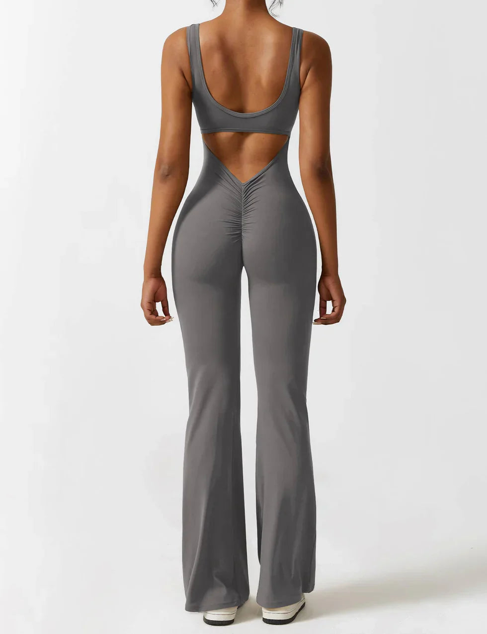 VedaFit™ – Jumpsuit met Flared Fit & Sculpting Effect!