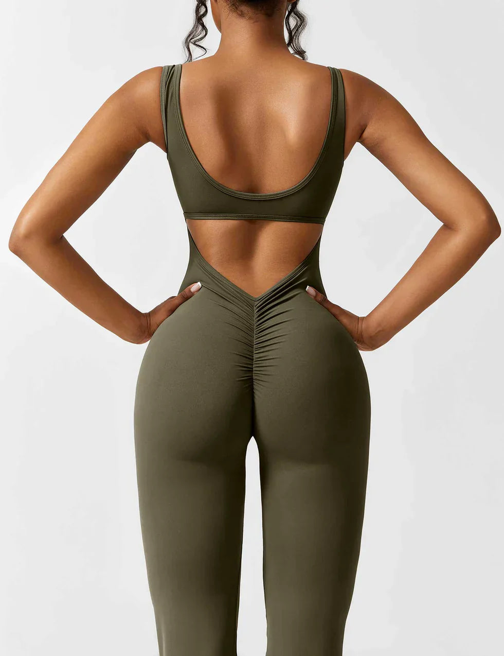 VedaFit™ – Jumpsuit met Flared Fit & Sculpting Effect!