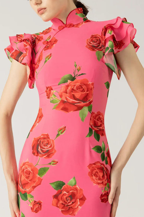 Floréla - Elegante Maxi Jurk met Bloemmotief