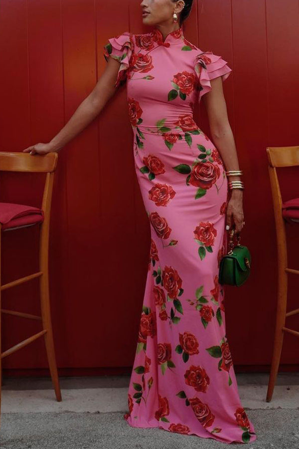 Floréla - Elegante Maxi Jurk met Bloemmotief