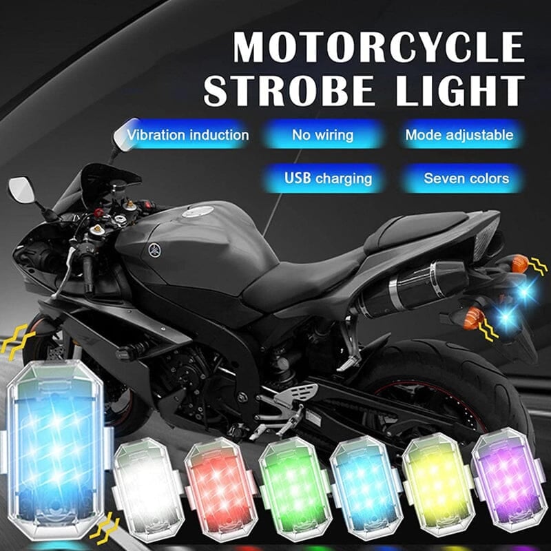 SkyGlide™ LED Strobe Lights | Voor Avonturiers op Twee Wielen!