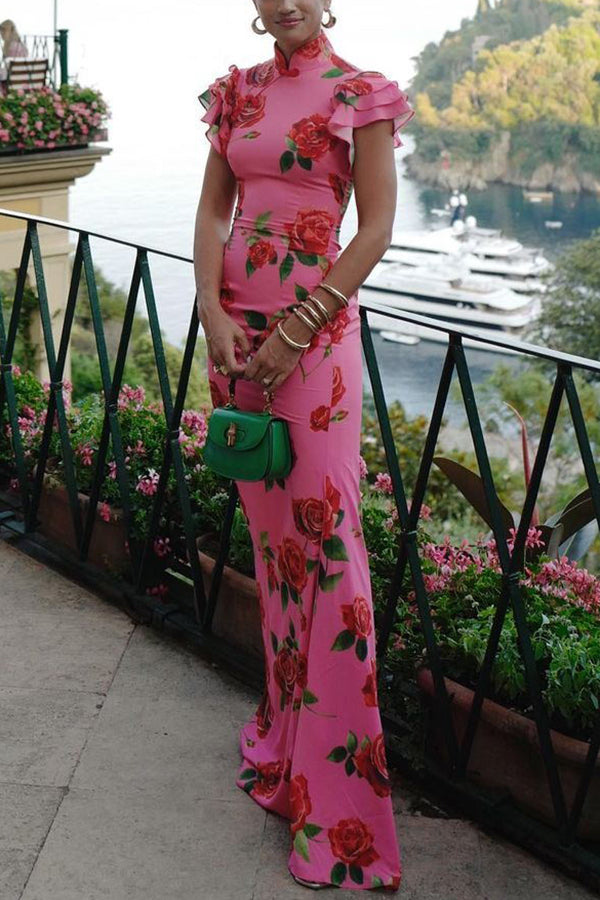 Floréla - Elegante Maxi Jurk met Bloemmotief