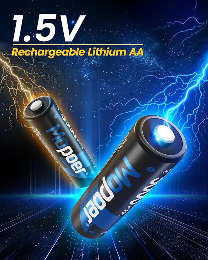 VoltMate™ – Slimme Oplaadcase voor Lithium AA/AAA Batterijen