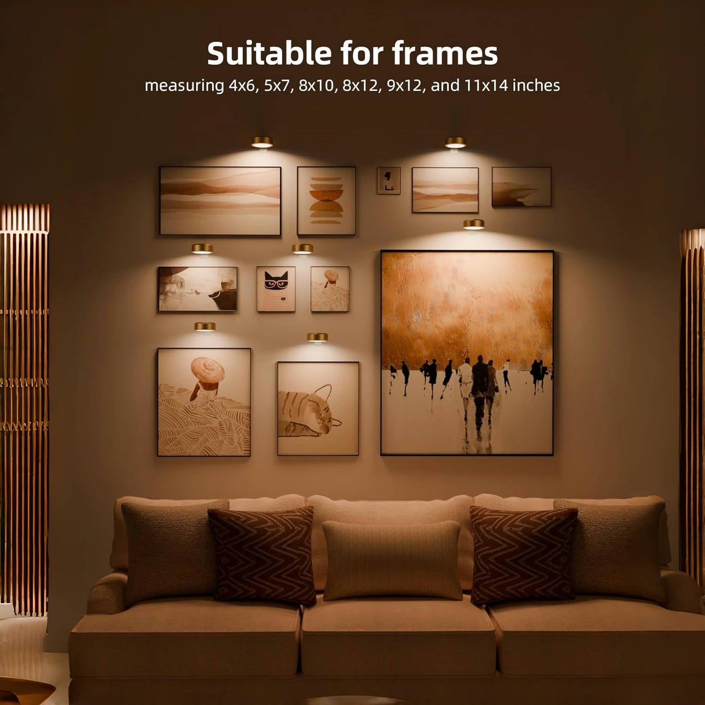 LumiFrame™ – Draadloze Verlichting voor Jouw Wanddecoratie
