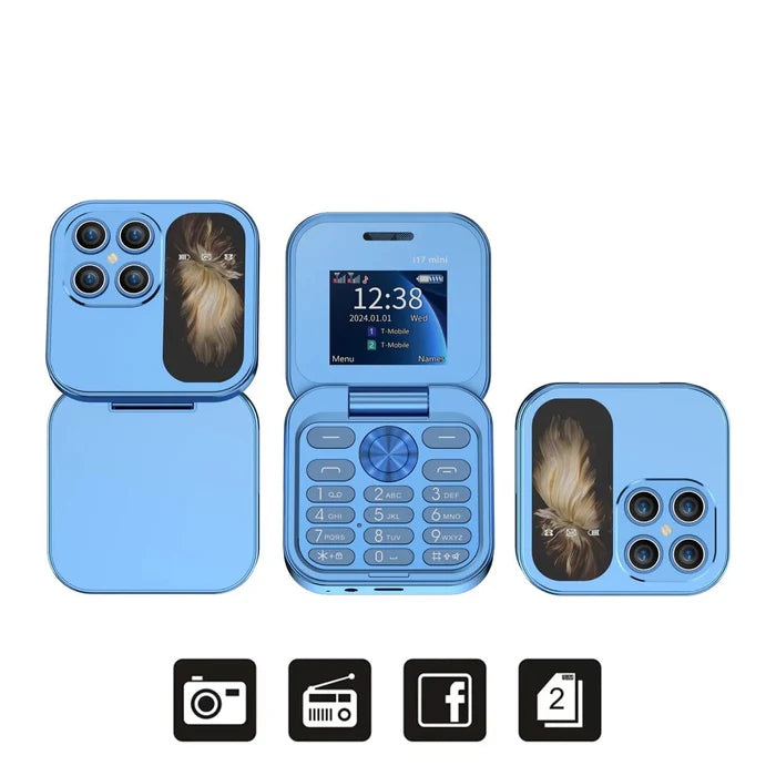 MiniFlip | 2 SIM kaart Opvouwbare mobiele telefoon