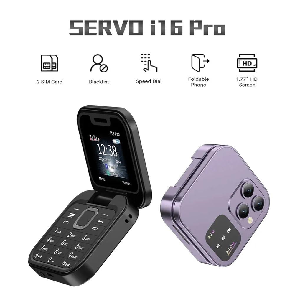 MiniFlip | 2 SIM kaart Opvouwbare mobiele telefoon