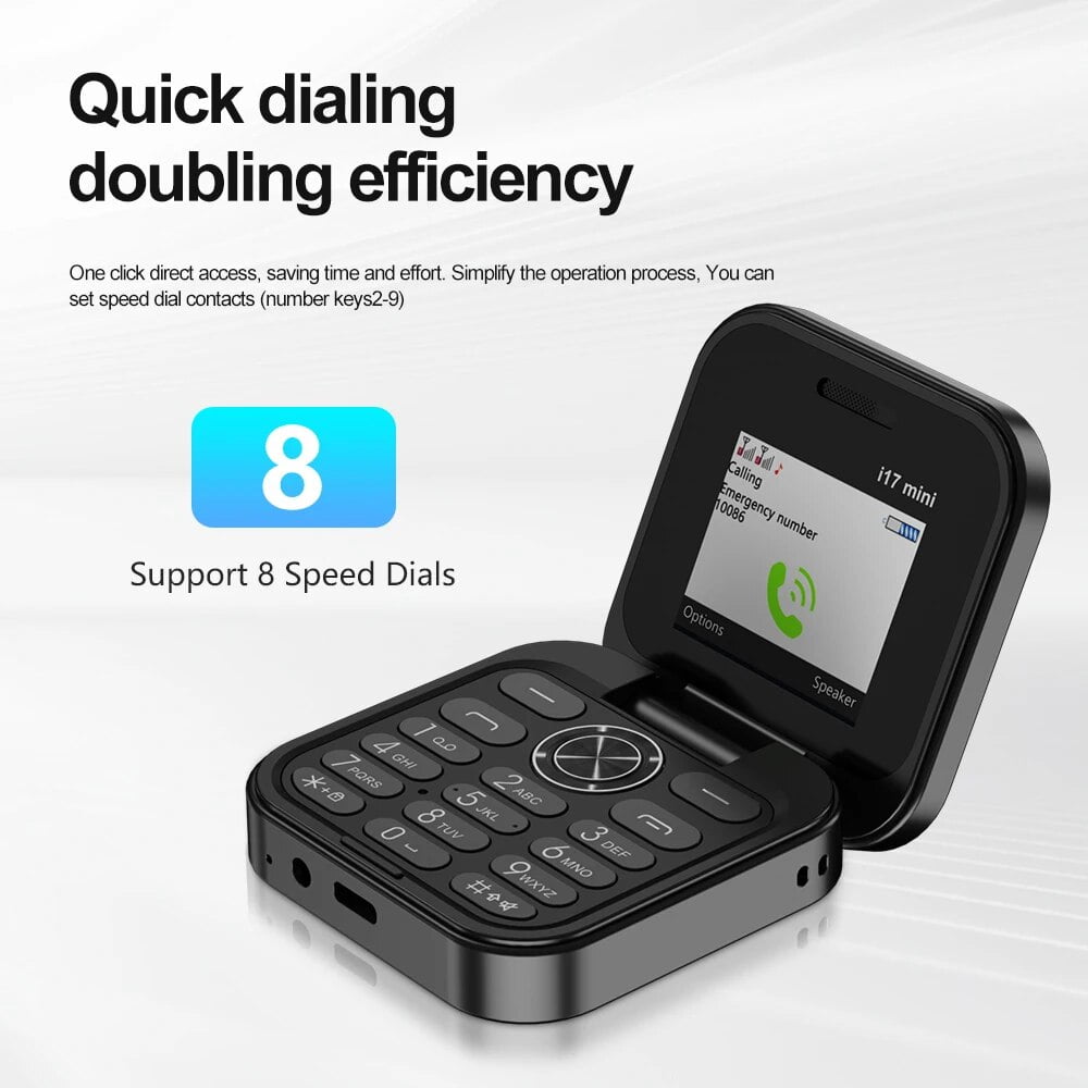 MiniFlip | 2 SIM kaart Opvouwbare mobiele telefoon
