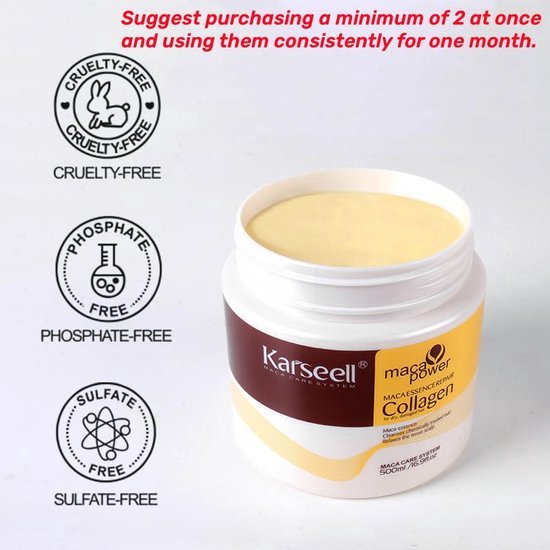 Karseell - Collagen Haar Masker - | 1+1 GRATIS |