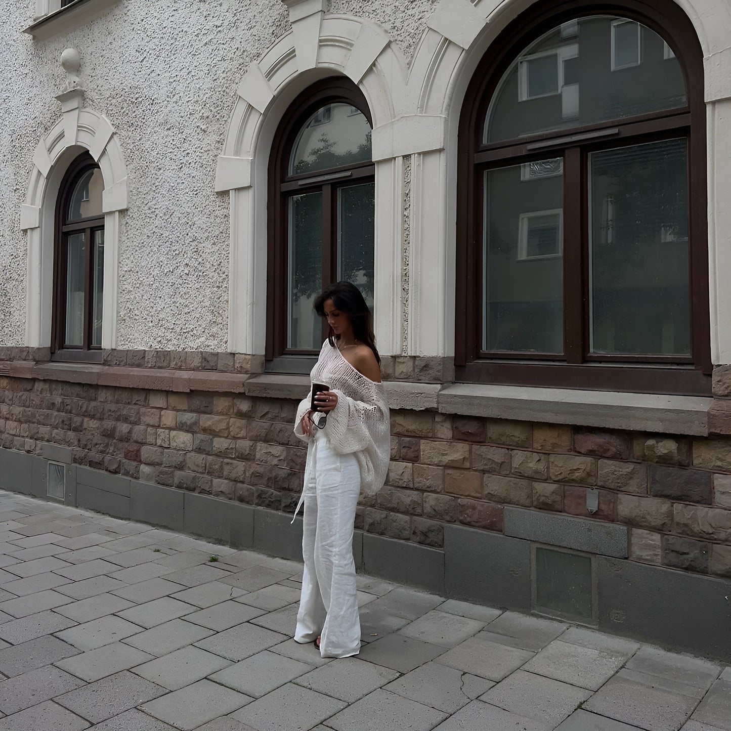 BreezyLuxe | LINNEN BROEK MET LAGE TAILLE