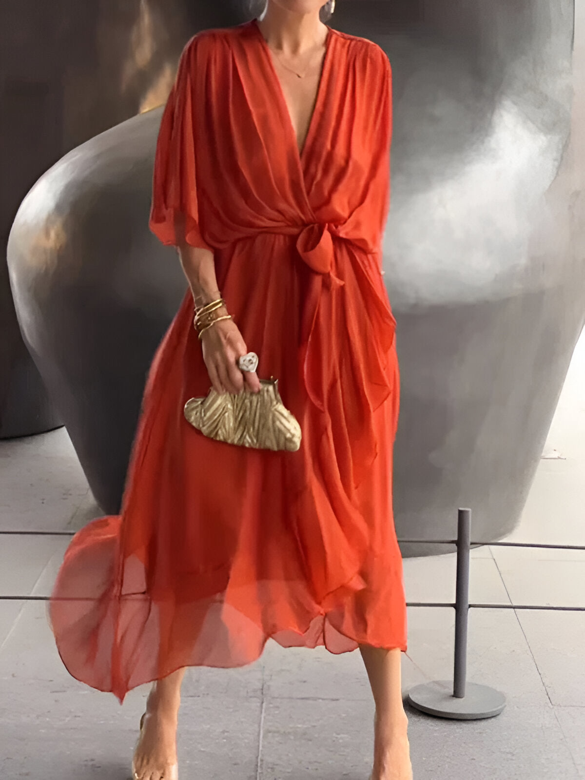Monica - Chiffon Jurk