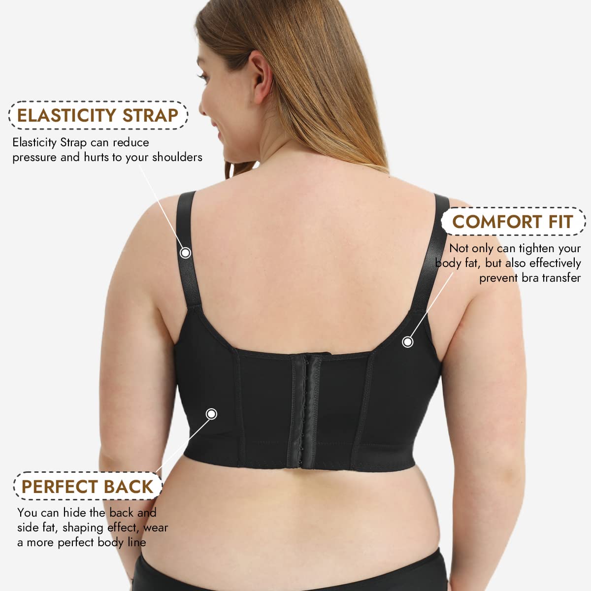 Olivia - Push-Up Back BH | 1+1 GRATIS