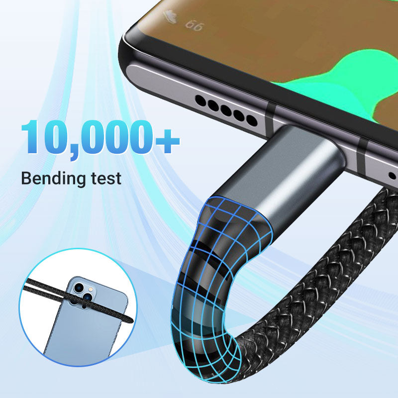 Voltix™ – De Ultieme 3-in-1 Oplaadkabel
