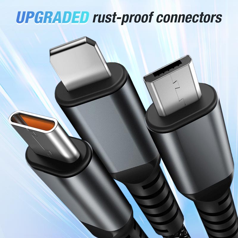 Voltix™ – De Ultieme 3-in-1 Oplaadkabel