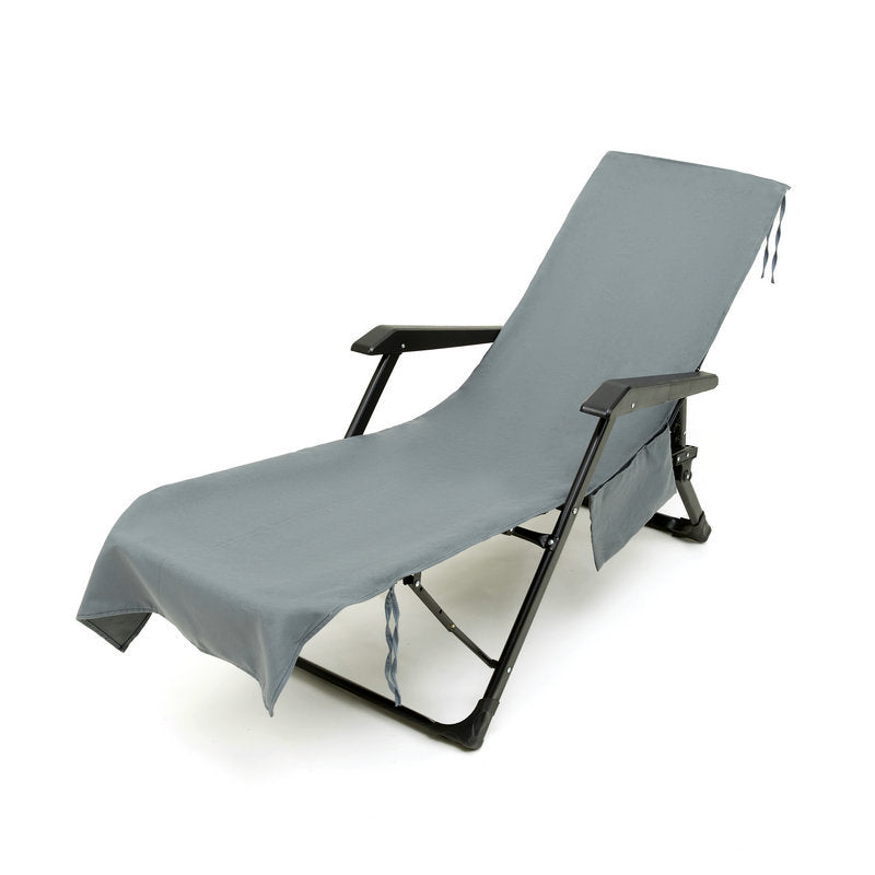 SunLuxe™ Strandhanddoek met Stoelhoes – De Ultieme Zomer Must-Have!