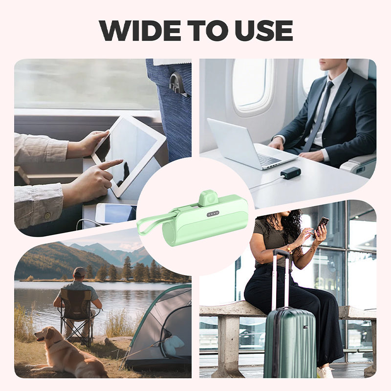 SnapCharge™ | Draagbare Powerbank met Ingebouwde Kabels
