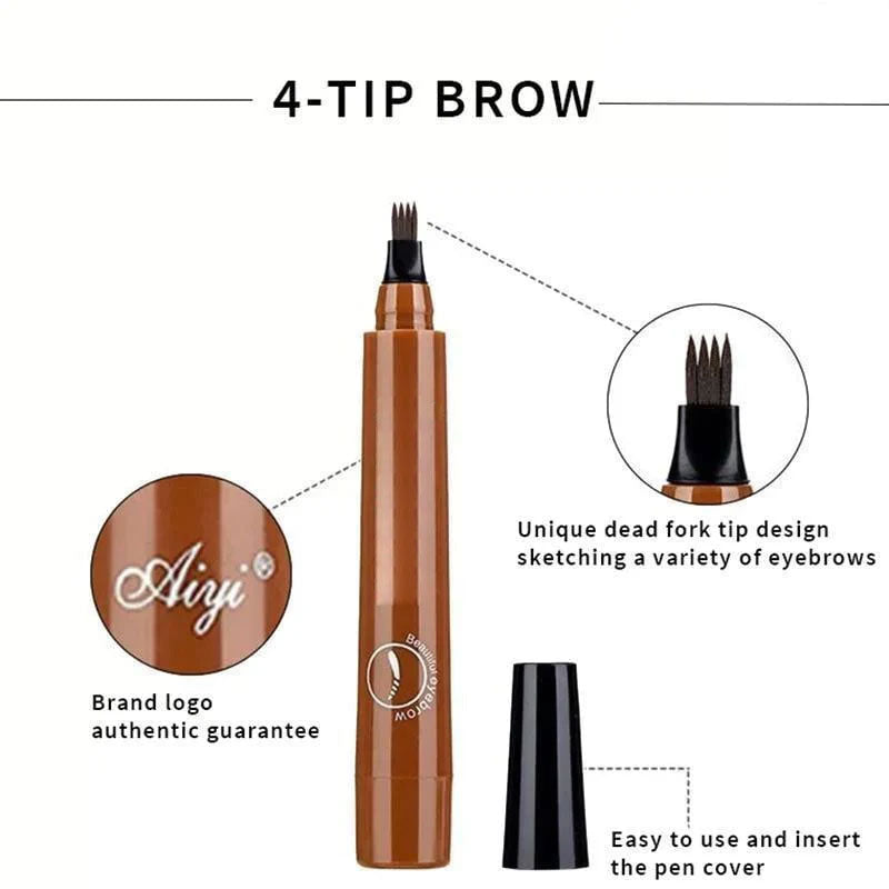 BrowLuxe™ – 4-Punts Microblading Wenkbrauwpen | 1+2 GRATIS