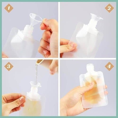 PocketPour™ – de compacte, navulbare reiszakjes