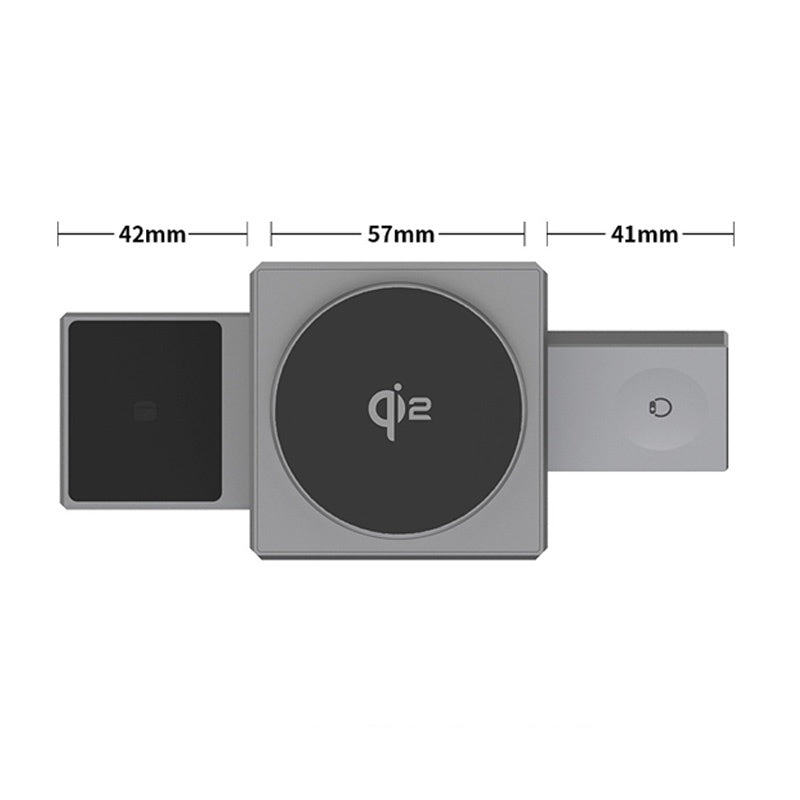 ChargeNest™ TrioFold – Magnetisch 3-in-1 Draadloos Laadstation