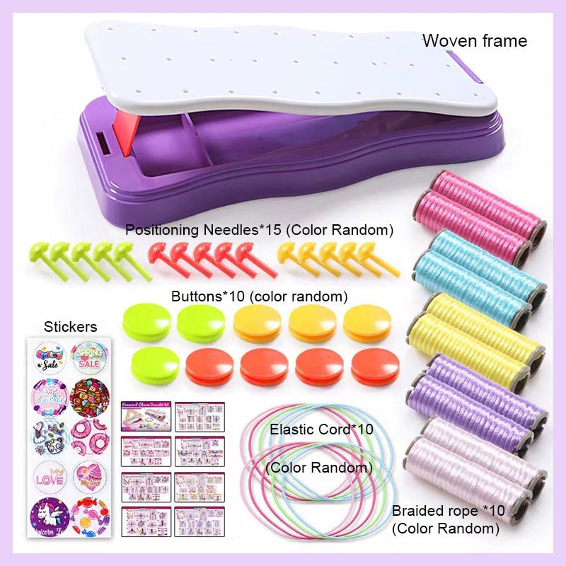 KnottyFun™ – Creatief Armband Weefset voor Kinderen