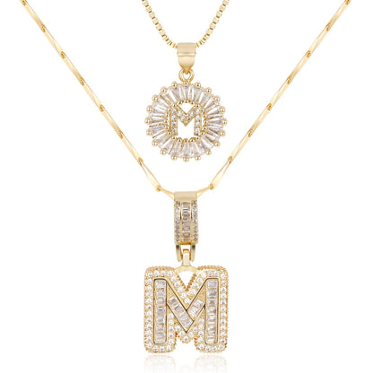 Lustra™ | Luxe Initial Ketting Set | 2 Stuks
