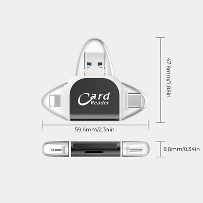 FlexiVault™ | 4-in-1 Smart Cardlezer – Direct Bestanden Overzetten Zonder Gedoe