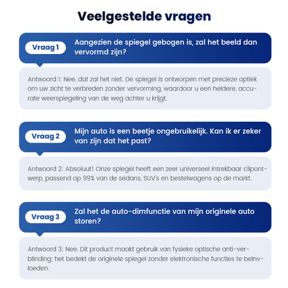 VistaCurve™ Brede Achteruitkijkspiegel