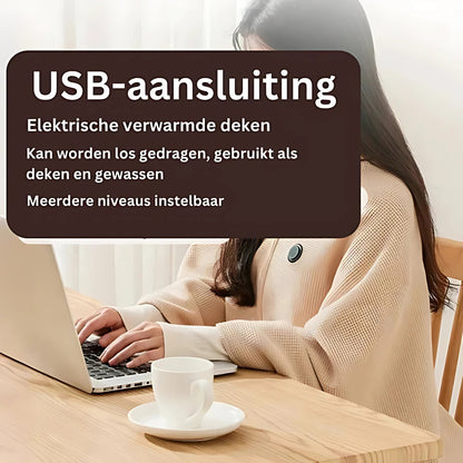CozyGlow™ - Draagbare Verwarmde Sjaal & Deken