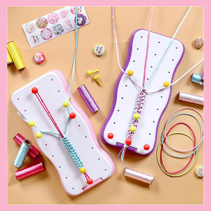 KnottyFun™ – Creatief Armband Weefset voor Kinderen