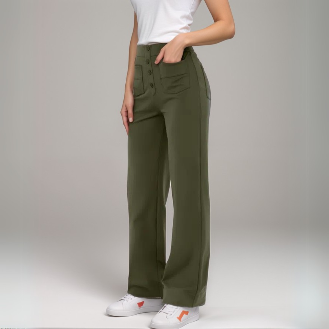 NovaFlex | Elastische broek met hoge taille