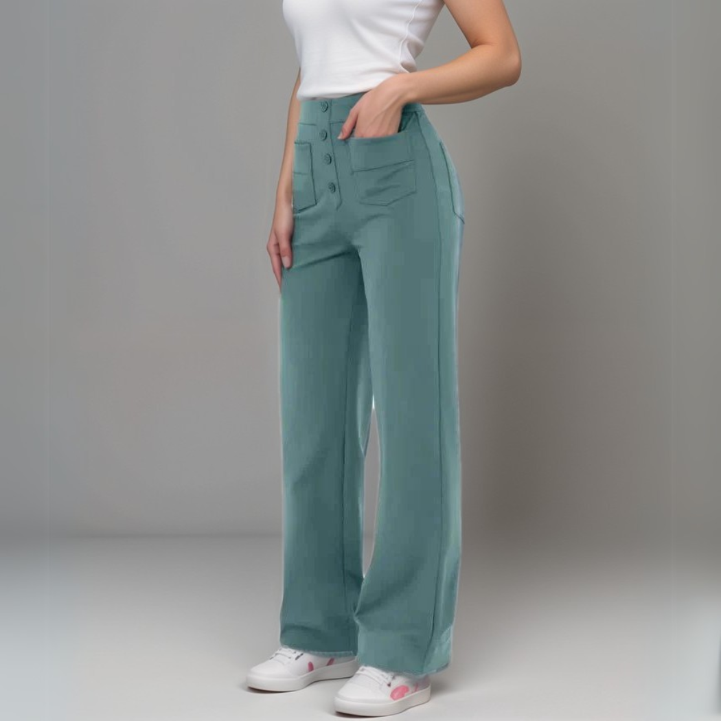 NovaFlex | Elastische broek met hoge taille