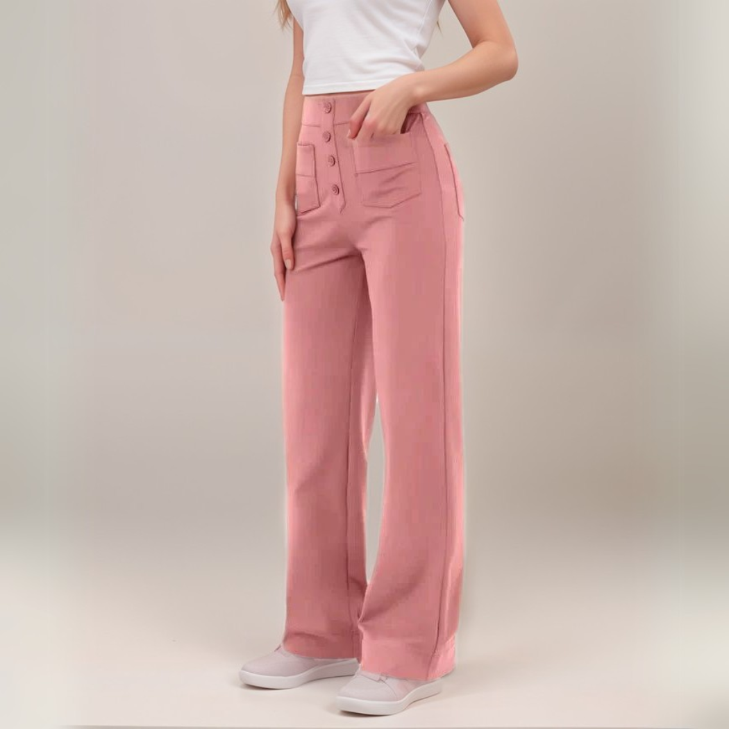 NovaFlex | Elastische broek met hoge taille