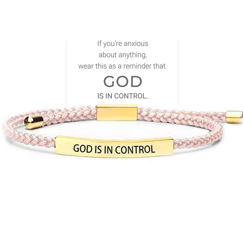 Inspirella™ – Gevlochten RVS Armband met Motivatieboodschap | 1+1 GRATIS