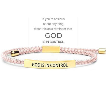 Inspirella™ – Gevlochten RVS Armband met Motivatieboodschap | 1+1 GRATIS