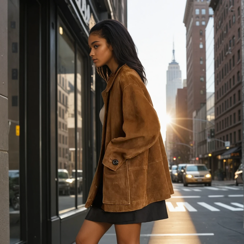 Suevo™ – De Ultieme Oversized Suède Jas