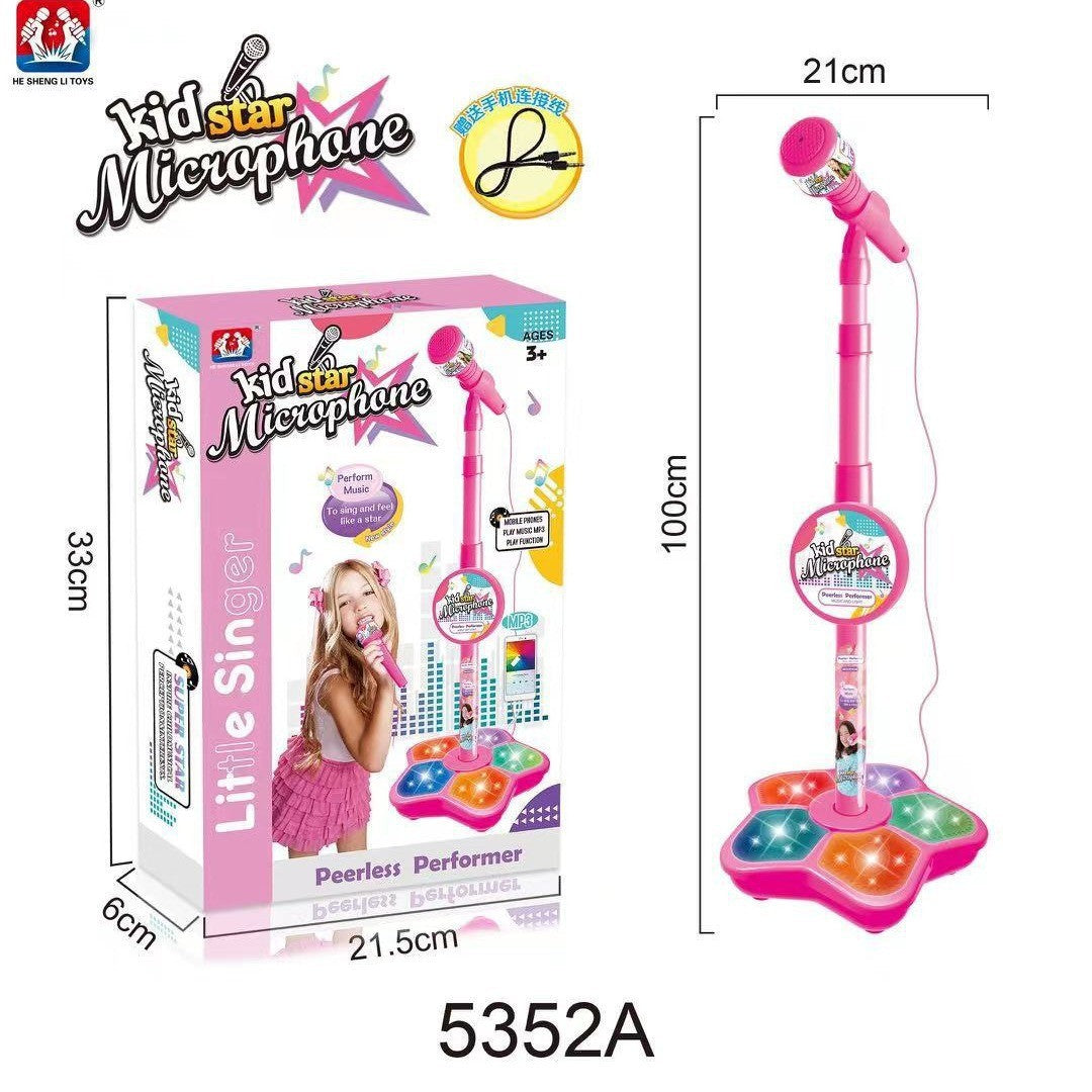 Melodrio™ – Kinder Karaoke Microfoonstandaard met Licht & Muziek