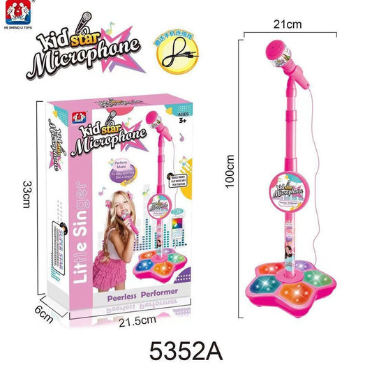 Melodrio™ – Kinder Karaoke Microfoonstandaard met Licht & Muziek