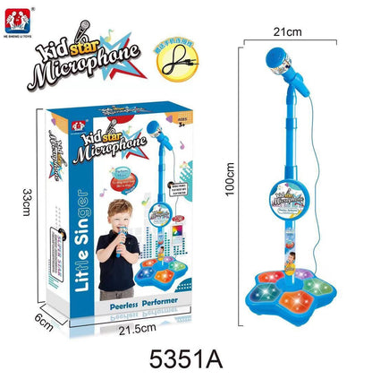 Melodrio™ – Kinder Karaoke Microfoonstandaard met Licht & Muziek