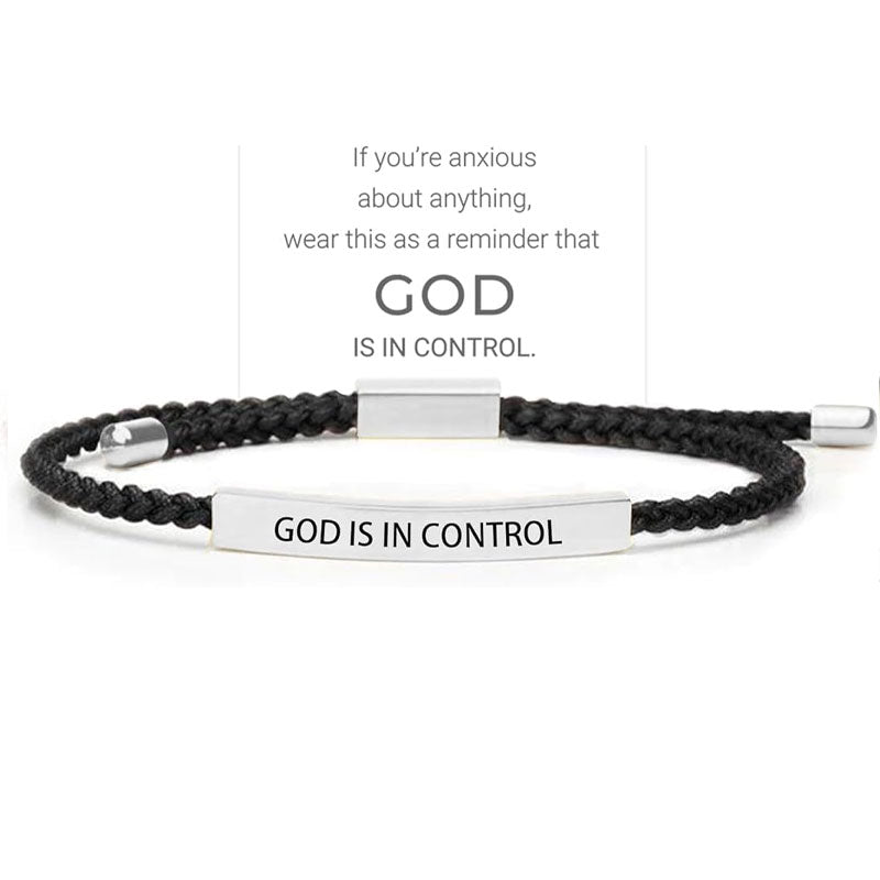 Inspirella™ – Gevlochten RVS Armband met Motivatieboodschap | 1+1 GRATIS