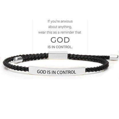 Inspirella™ – Gevlochten RVS Armband met Motivatieboodschap | 1+1 GRATIS